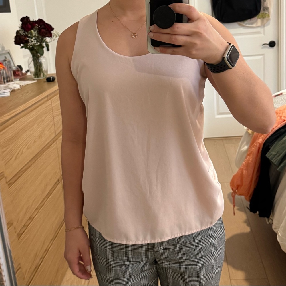 Ann Taylor Soft Pink Tank Top